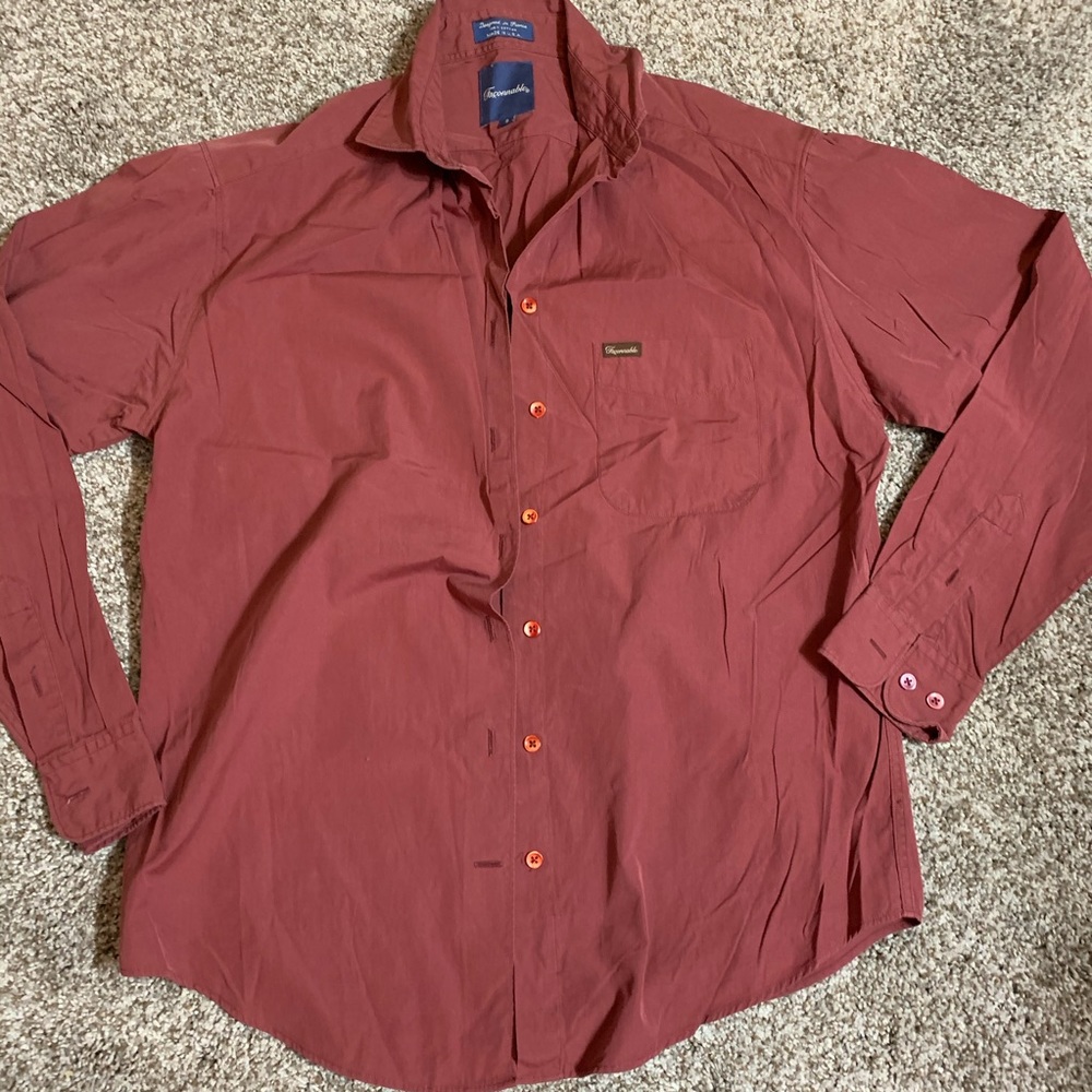 FACONNABLE 100% shirt burgundy